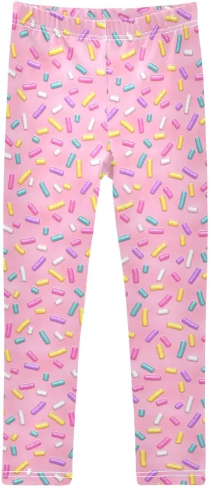 Emelivor Girls Leggings Stretch Leggings for Girls Comfortable Pants Toddler Leggings for Kids 4-10 Years