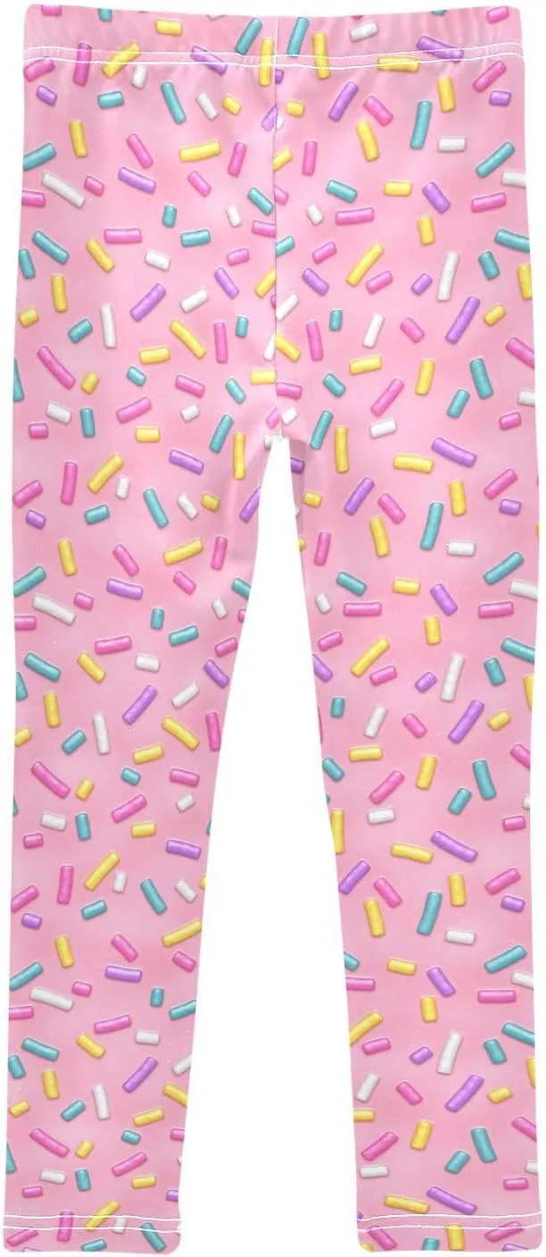Emelivor Girls Leggings Stretch Leggings for Girls Comfortable Pants Toddler Leggings for Kids 4-10 Years
