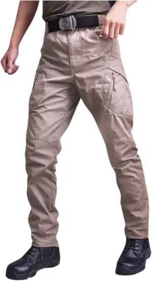 eoeioa Mens Military Army Camo Cargo Pants Outdoor Multi Pockets Work Pants Hiking Pants Waterproof Ripstop Pants