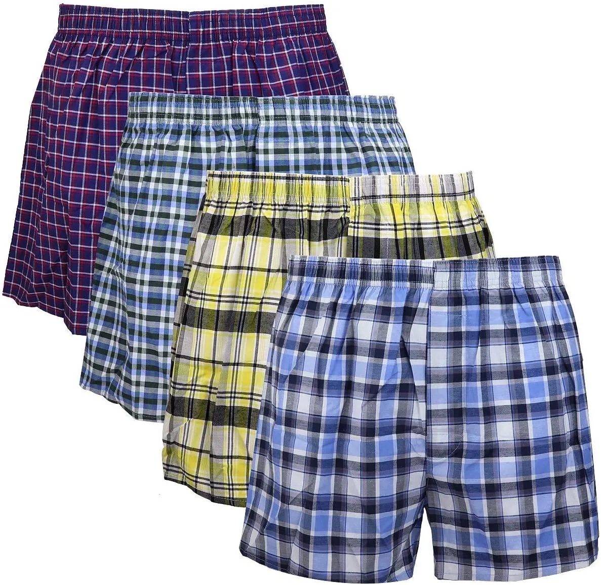 Falari 4-Pack Kids Boy Boxer Underwear Cotton Assorted Color