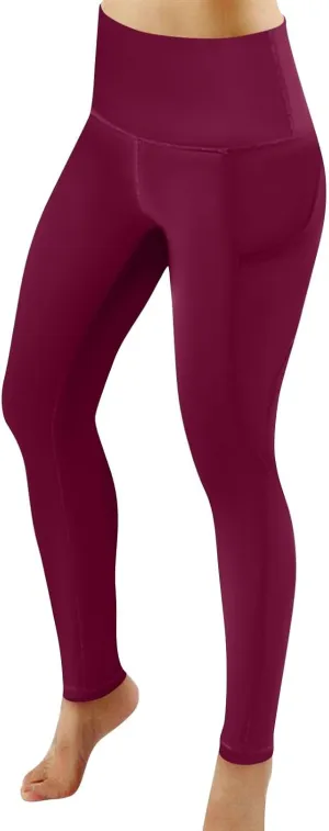 fanmpghleoo Workout Leggings for Women Tummy Control Compression Leggings 7/8 Athletic High Waisted Leggings with Pockets