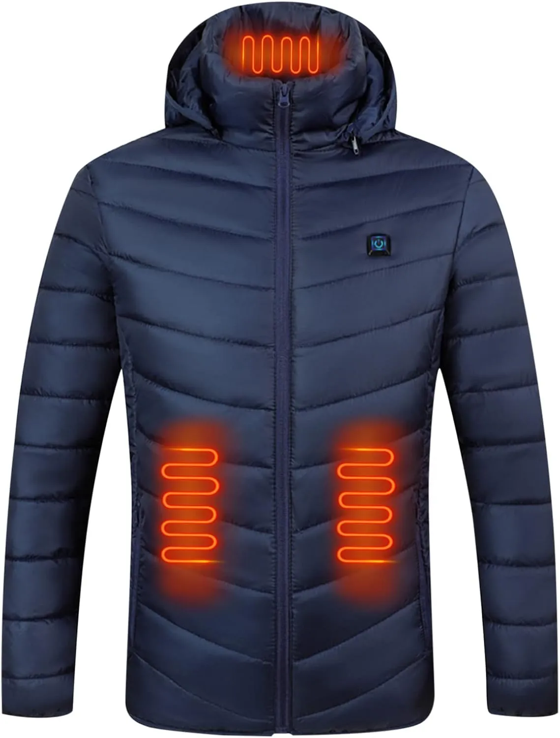 Heated Jacket for Men Multi Heated Zones Women 2024 Winter Outdoor Soft Shell Electric Heating Hooded Windproof Coat
