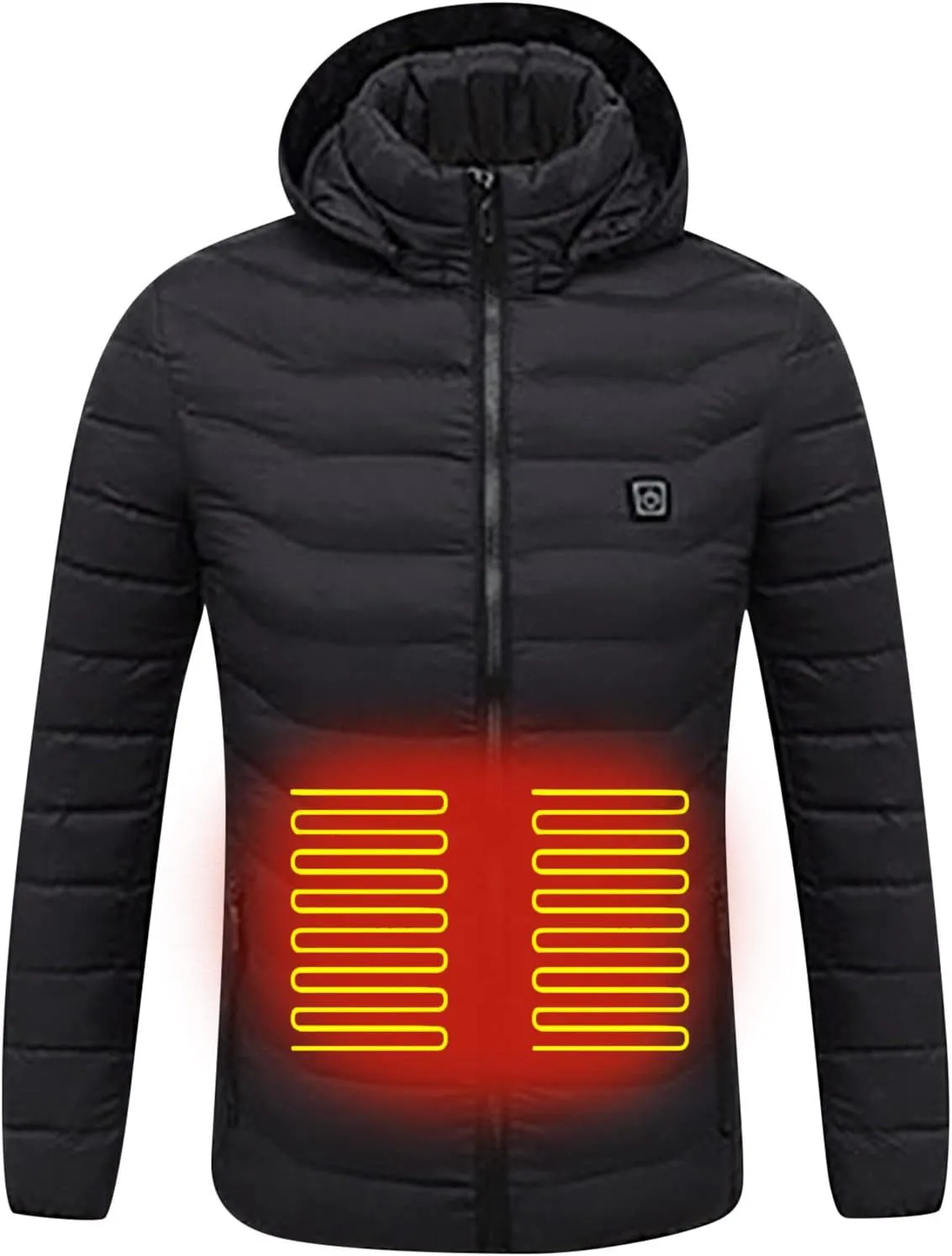 Heated Jacket for Men Multi Heated Zones Women 2024 Winter Outdoor Soft Shell Electric Heating Hooded Windproof Coat