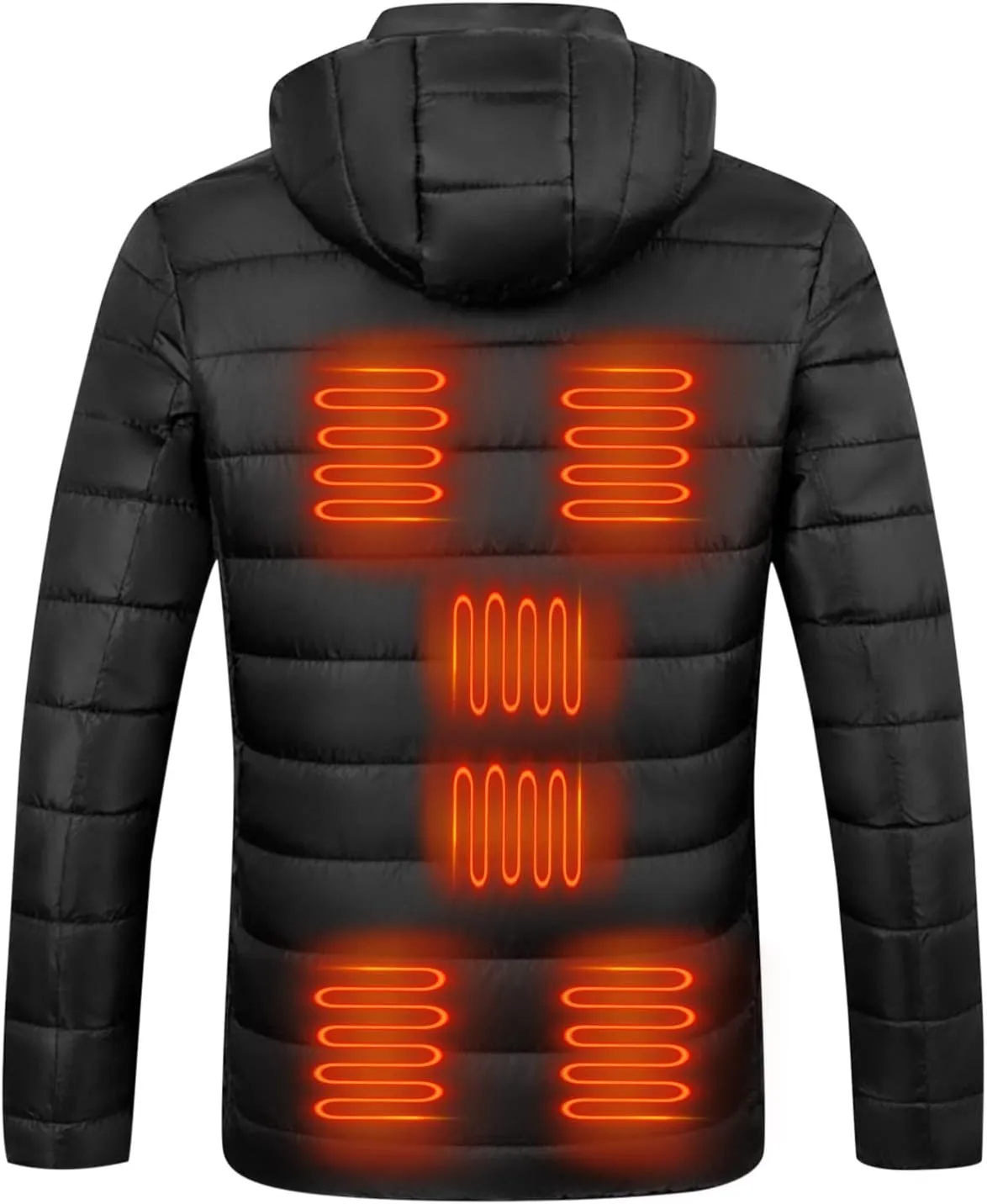 Heated Jacket for Men Multi Heated Zones Women 2024 Winter Outdoor Soft Shell Electric Heating Hooded Windproof Coat