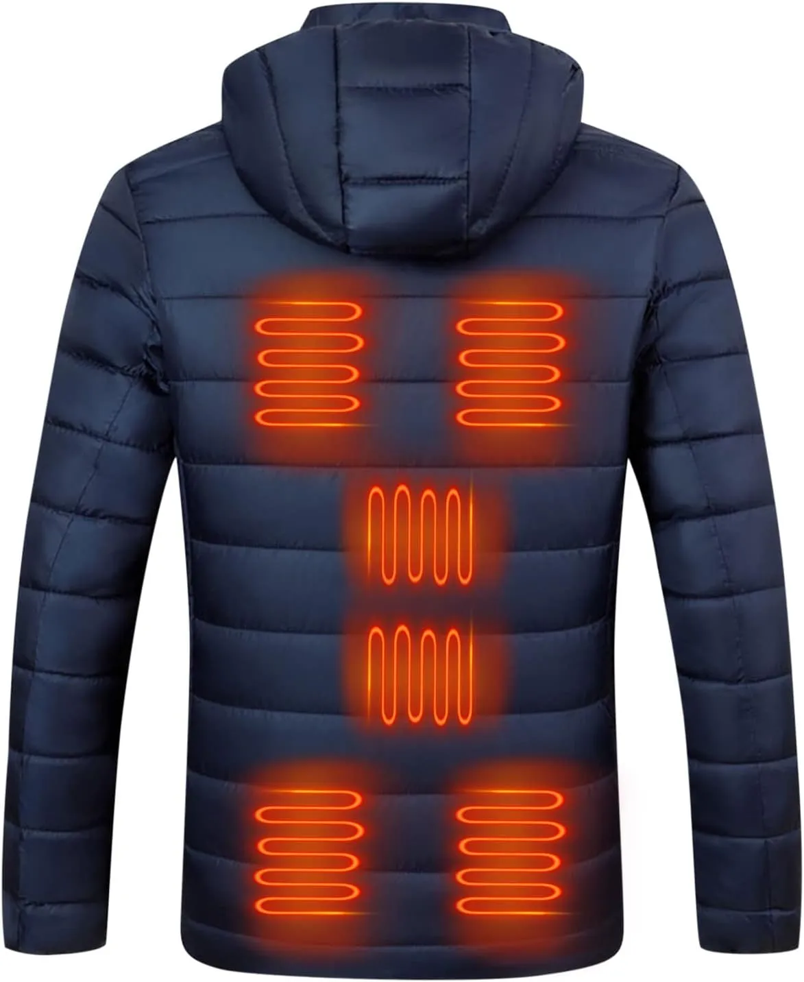 Heated Jacket for Men Multi Heated Zones Women 2024 Winter Outdoor Soft Shell Electric Heating Hooded Windproof Coat
