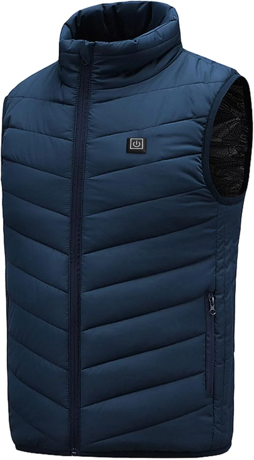 Heated Vest For Men and Women Lightweight Unisex Heating Vest Winter Warm Outdoor USB Charging Electric Heating Vest