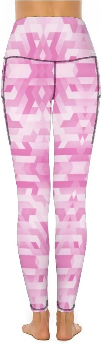 High Waist Yoga Pants with Pockets Tummy Control Activewear Leggings Seamless Stretch Pants for Women