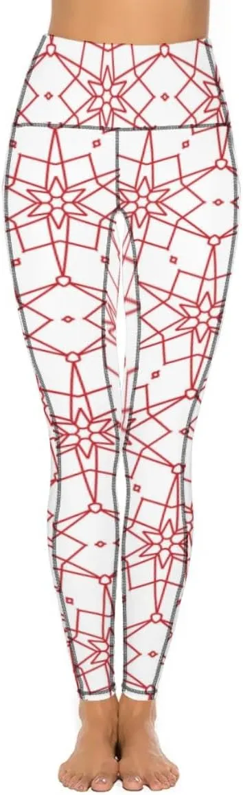 High Waist Yoga Pants with Pockets Tummy Control Activewear Leggings Seamless Stretch Pants for Women