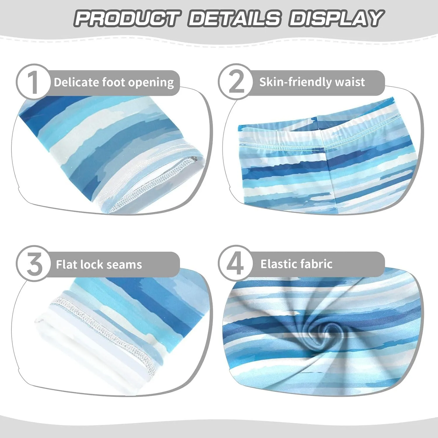 J JOYSAY Waves Sea Girls Leggings Girls' Printed Leggings