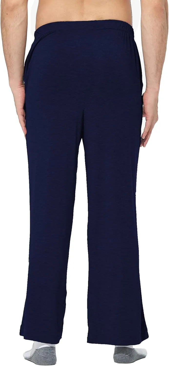 JOINFUN Mens Cotton Pajama Pants, Soft Lounge Pants with Pockets Elastic Sleep Pj Bottoms