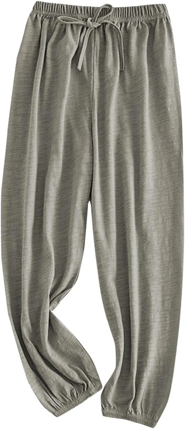 Kids Girls Boys Baggy Pants Toddler Soft Solid Elastic Waisted Long Pants Casual Joggers Sports Dance Pants Home Bottoms