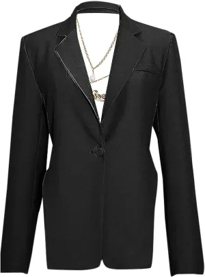 Ladies Blazers To Wear With Jeans Business for Women Tops Cropped Wool Winter Cardigan Fitted Oversized Blazers