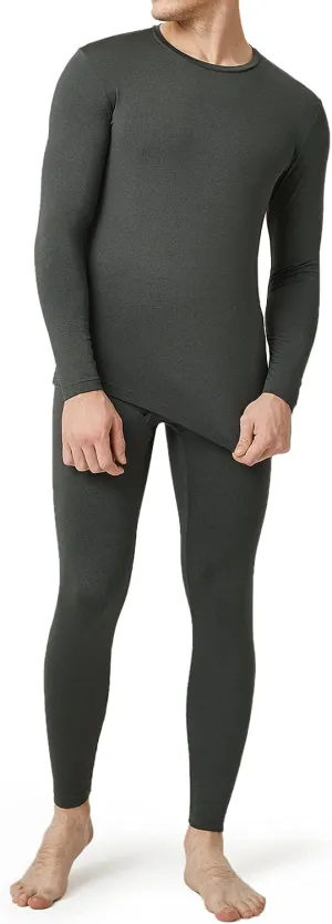 LAPASA Men's Thermal Underwear Set Soft Fleece Lined Long Johns Light/Mid/Heavy Weight Base Layer Top & Bottom M11/M24/M57