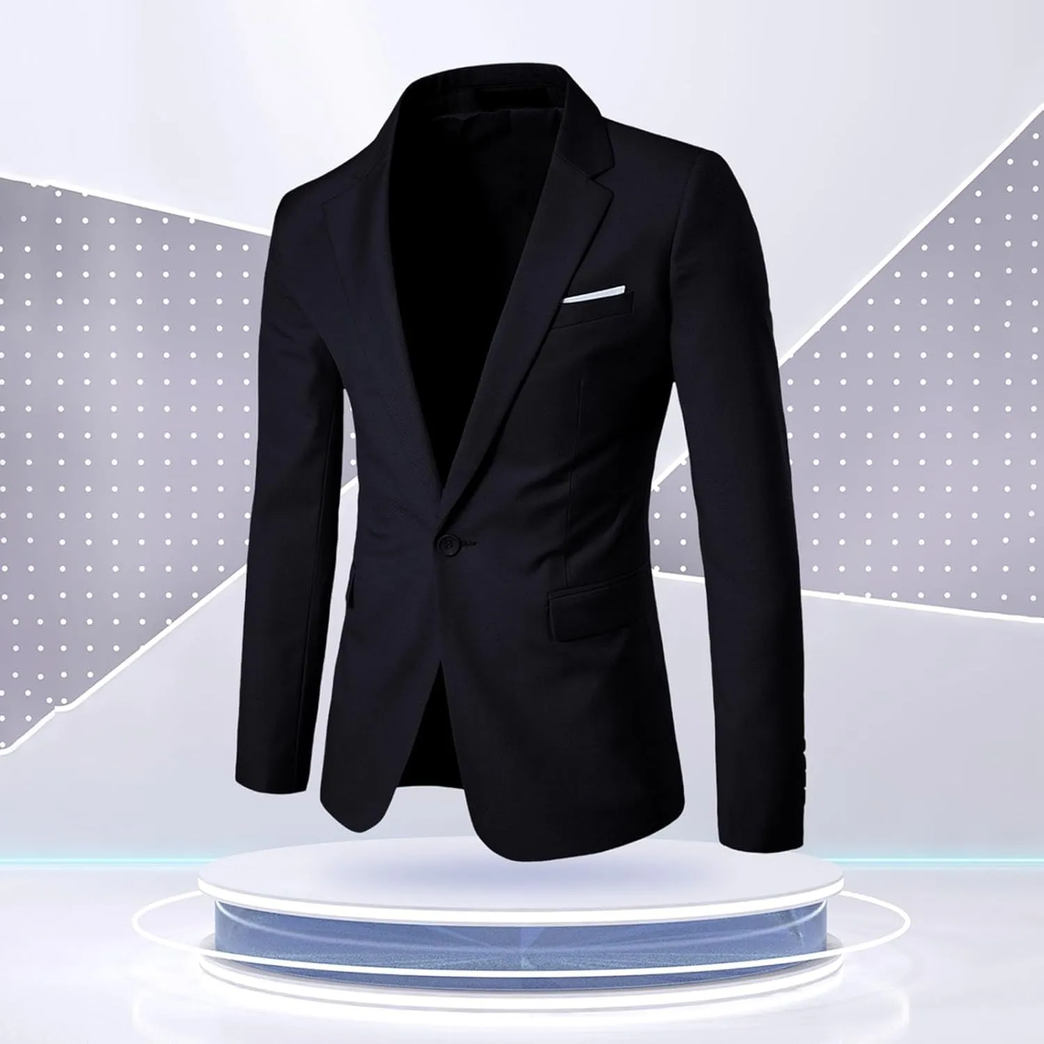 LCMTWX Blazers For Men 2024 Button Slim Fit Sport Coat Business Daily Mens Black Suit Jacket Coats For Men Mens Hugh
