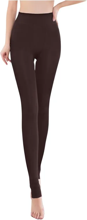 LCMTWX Workout Leggings Leggings Pants Winter Thick Lined Warm Brushed Tights Fleece Pants Workout Leggings Lined Thermal