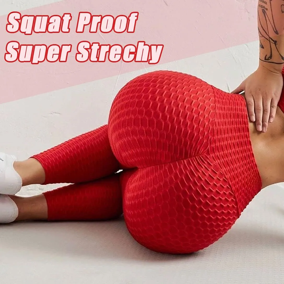 Leggings for Women Butt Lifting Leggings High Waisted Booty Yoga Pants Tummy Control Workout Leggings Tights