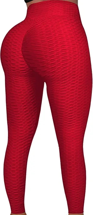 Leggings for Women Butt Lifting Leggings High Waisted Booty Yoga Pants Tummy Control Workout Leggings Tights