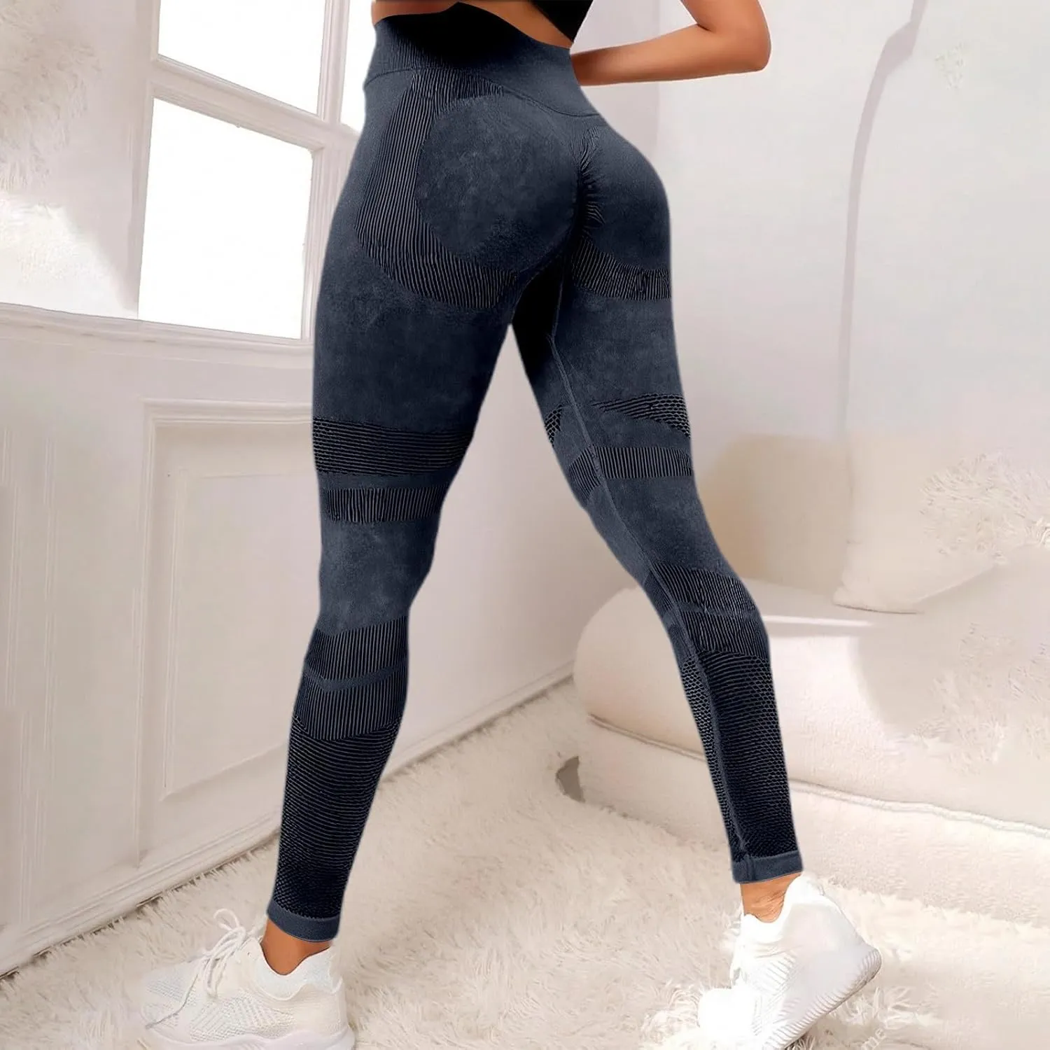 Leggings for Women High Waisted Yoga Pants Seamless Workout Leggings Soft Tummy Control Pants Plus Size Leggings