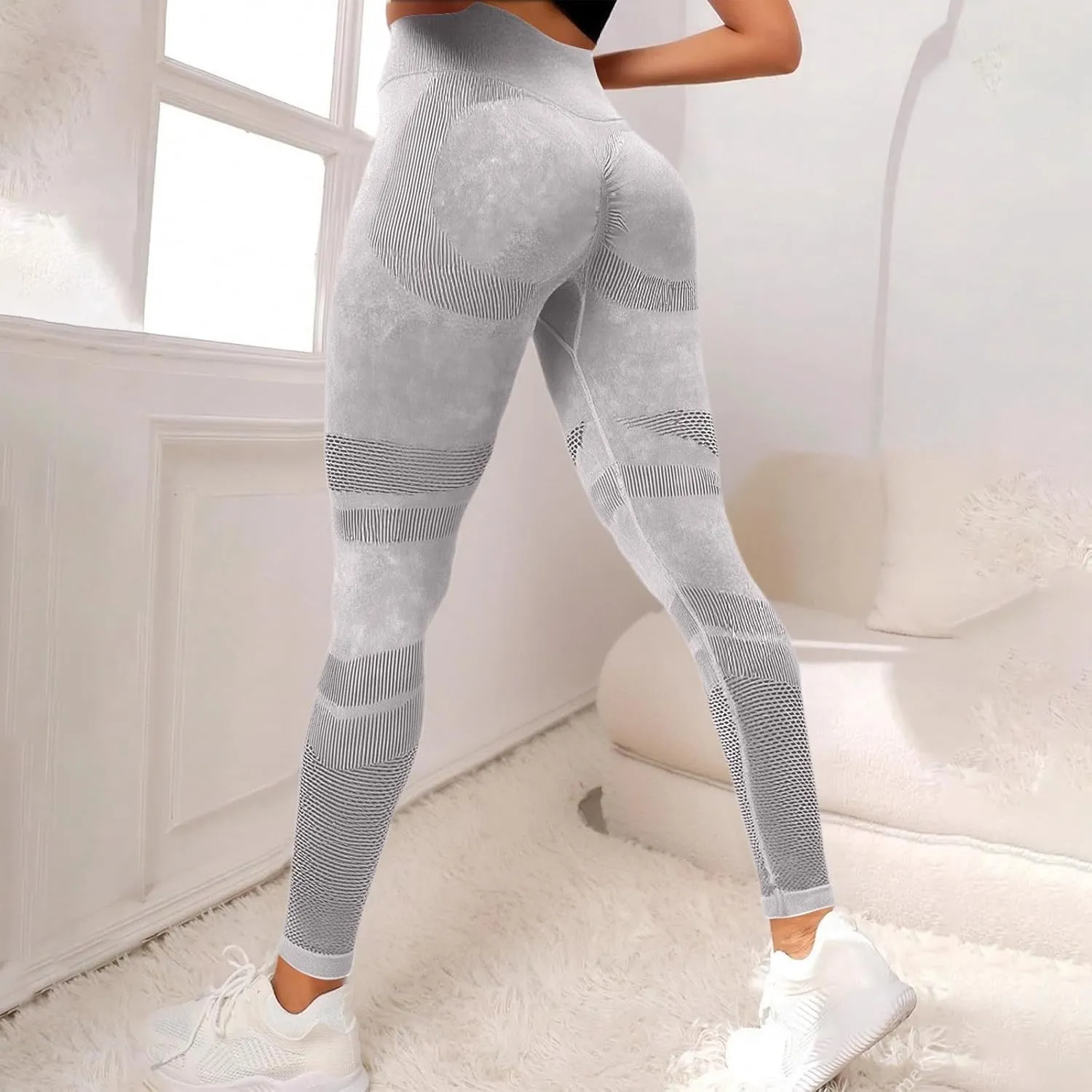 Leggings for Women High Waisted Yoga Pants Seamless Workout Leggings Soft Tummy Control Pants Plus Size Leggings