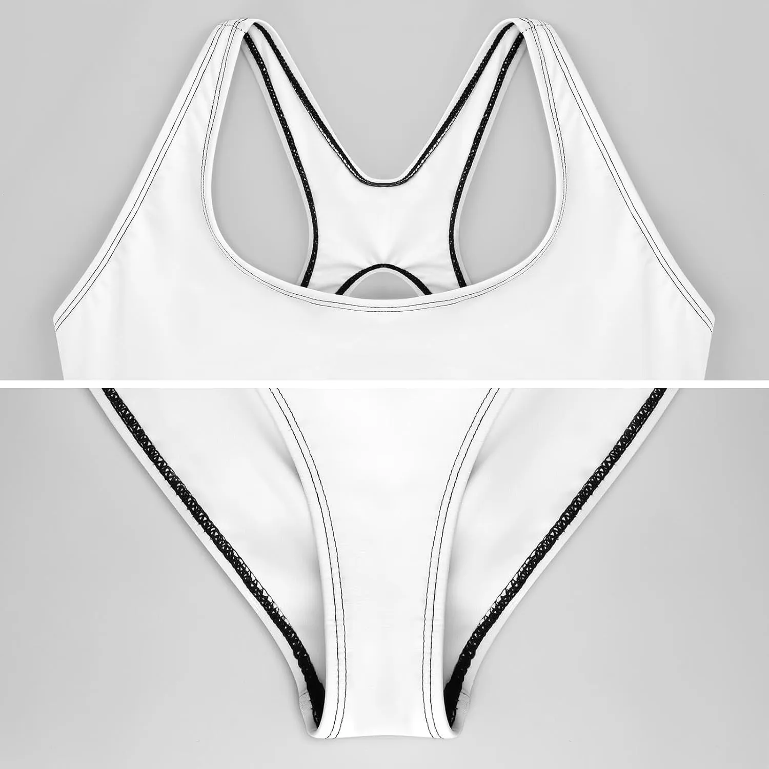 Lemons Limes Women One Piece Bathing Suits Halter Scoop Neck Aesthetic Tummy Control Bathing Suits