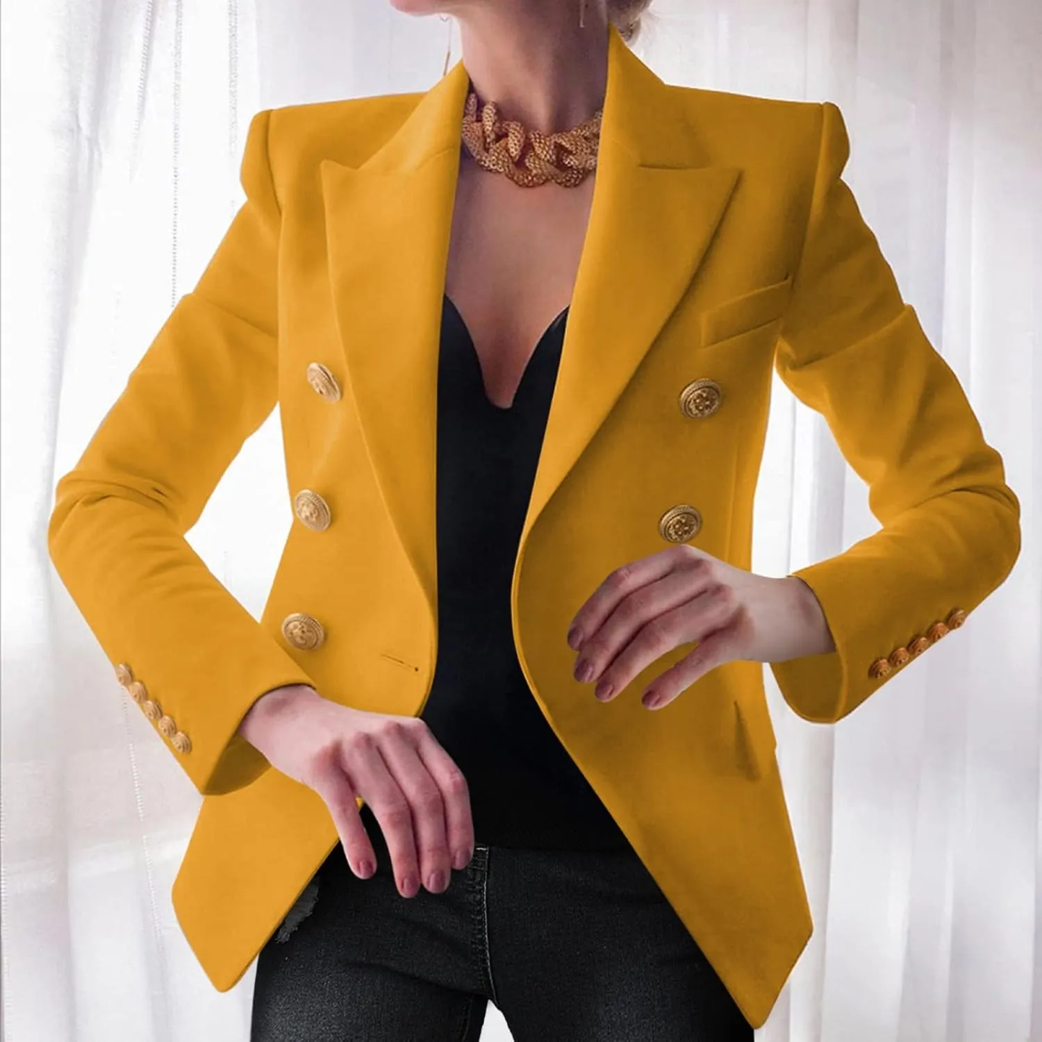 Lightweight Blazers for Women Summer Open Front Dress Blazers Jacket Plus Size Comfy Work Office Suit