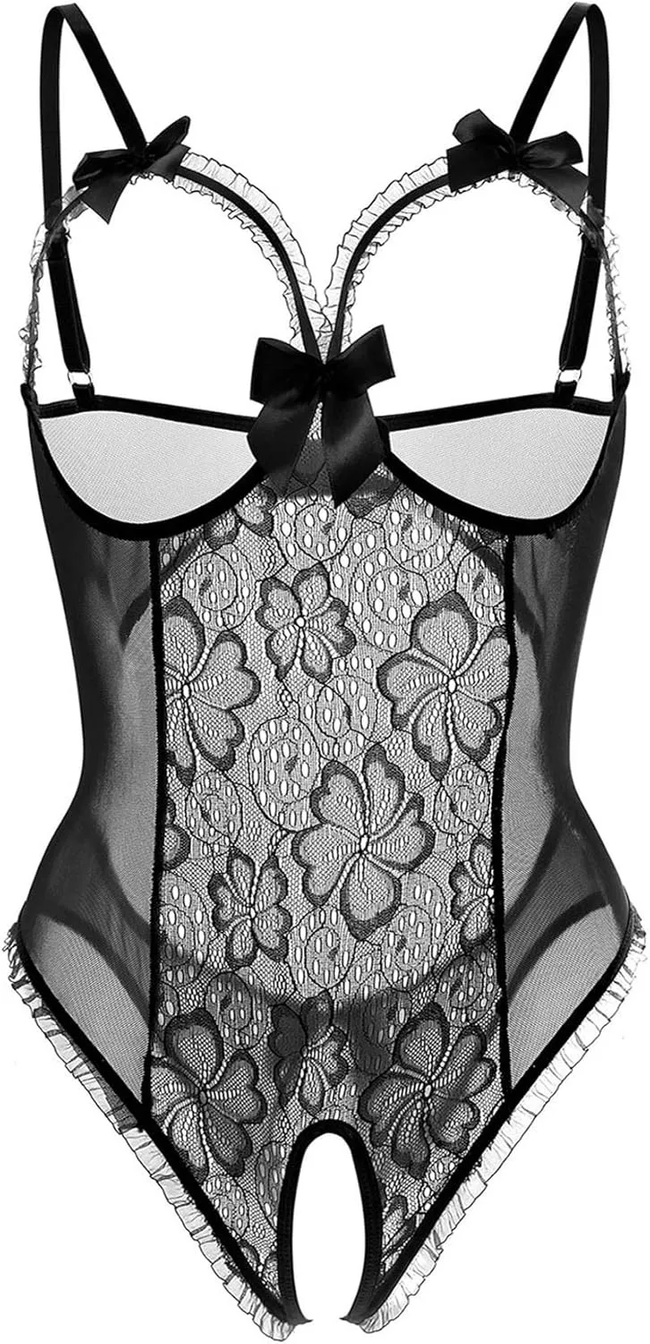 Lingerie for Women One-Piece Teddy Lingerie Sexy Bodysuit Lace Nightie