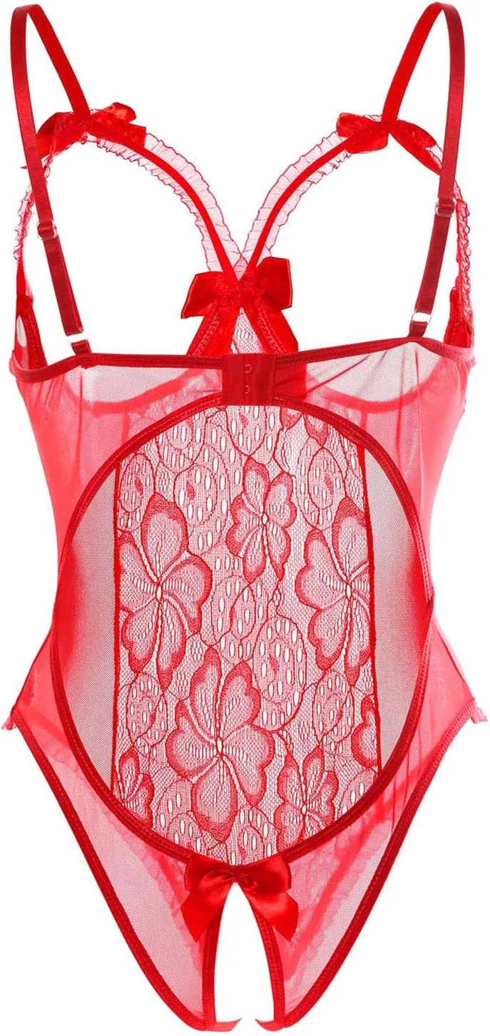 Lingerie for Women One-Piece Teddy Lingerie Sexy Bodysuit Lace Nightie