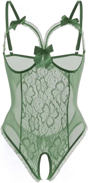 Lingerie for Women Sexy One-Piece Teddy Lingerie Bodysuit Lace Nightie