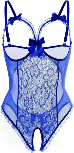 Lingerie for Women Sexy One-Piece Teddy Lingerie Bodysuit Lace Nightie