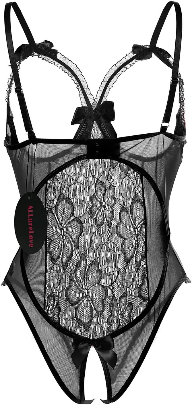 Lingerie for Women Sexy One-Piece Teddy Lingerie Bodysuit Lace Nightie