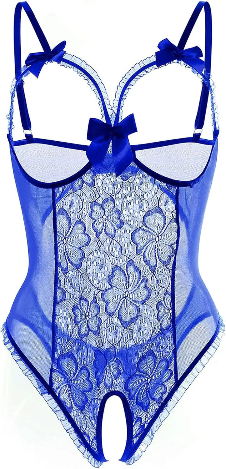 Lingerie for Women Sexy One-Piece Teddy Lingerie Bodysuit Lace Nightie