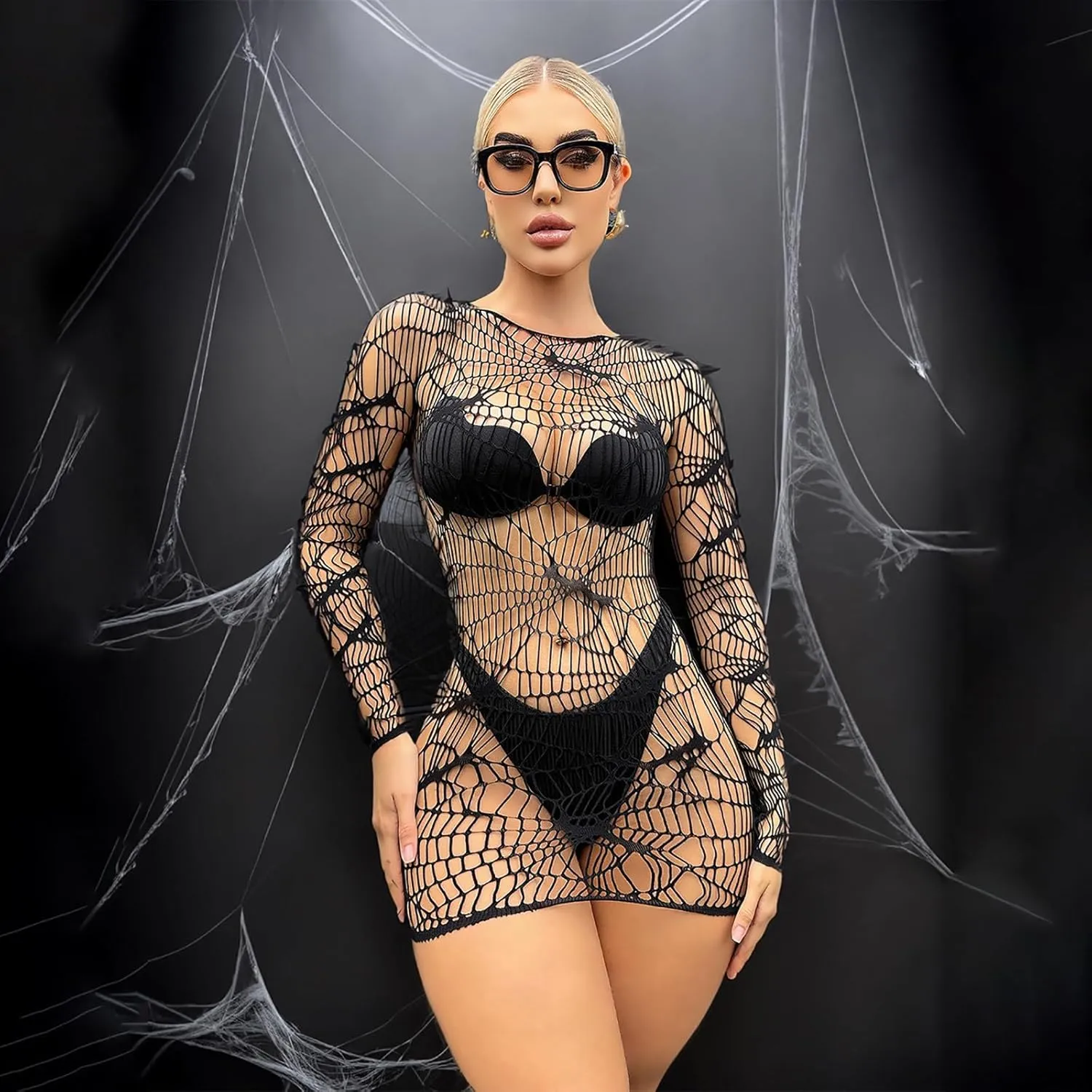Lingerie Sets for Women Sexy Lace Pro Sex Mesh Skirt Tie Top and Mini Pleated Skirt Set