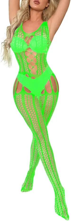 Lingerie Sets for Women Sexy Leg Strap Teddy Babydoll Nightgown Bodysuit Ruffle Sheer Mesh Ruched