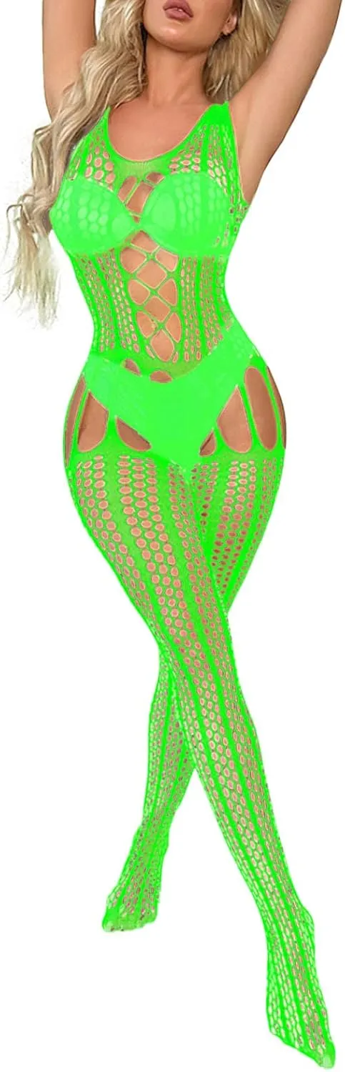 Lingerie Sets for Women Sexy Leg Strap Teddy Babydoll Nightgown Bodysuit Ruffle Sheer Mesh Ruched