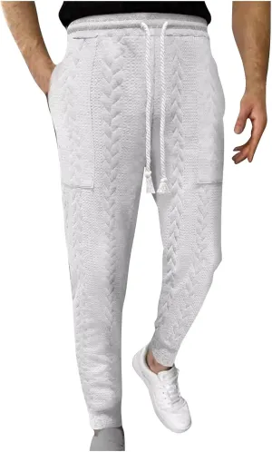 Loose Elastic Waist Sweatpants Men Casual Fashion Pants Athletic Comfy Pants Fall Solid Color Pants Travel Pants