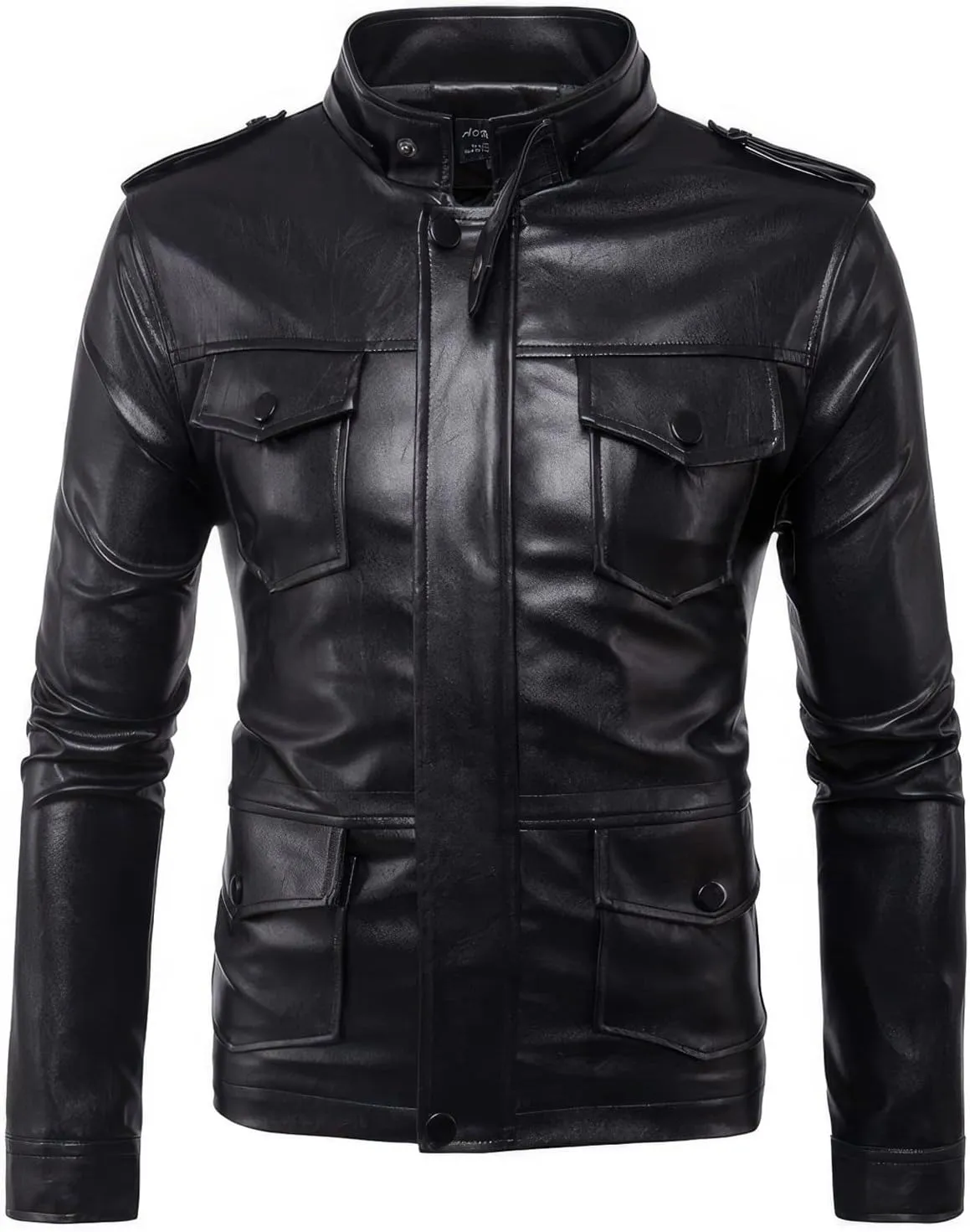 Luxus Jackets Genuine Lambskin Leather Jackets for Men with Removable Hood