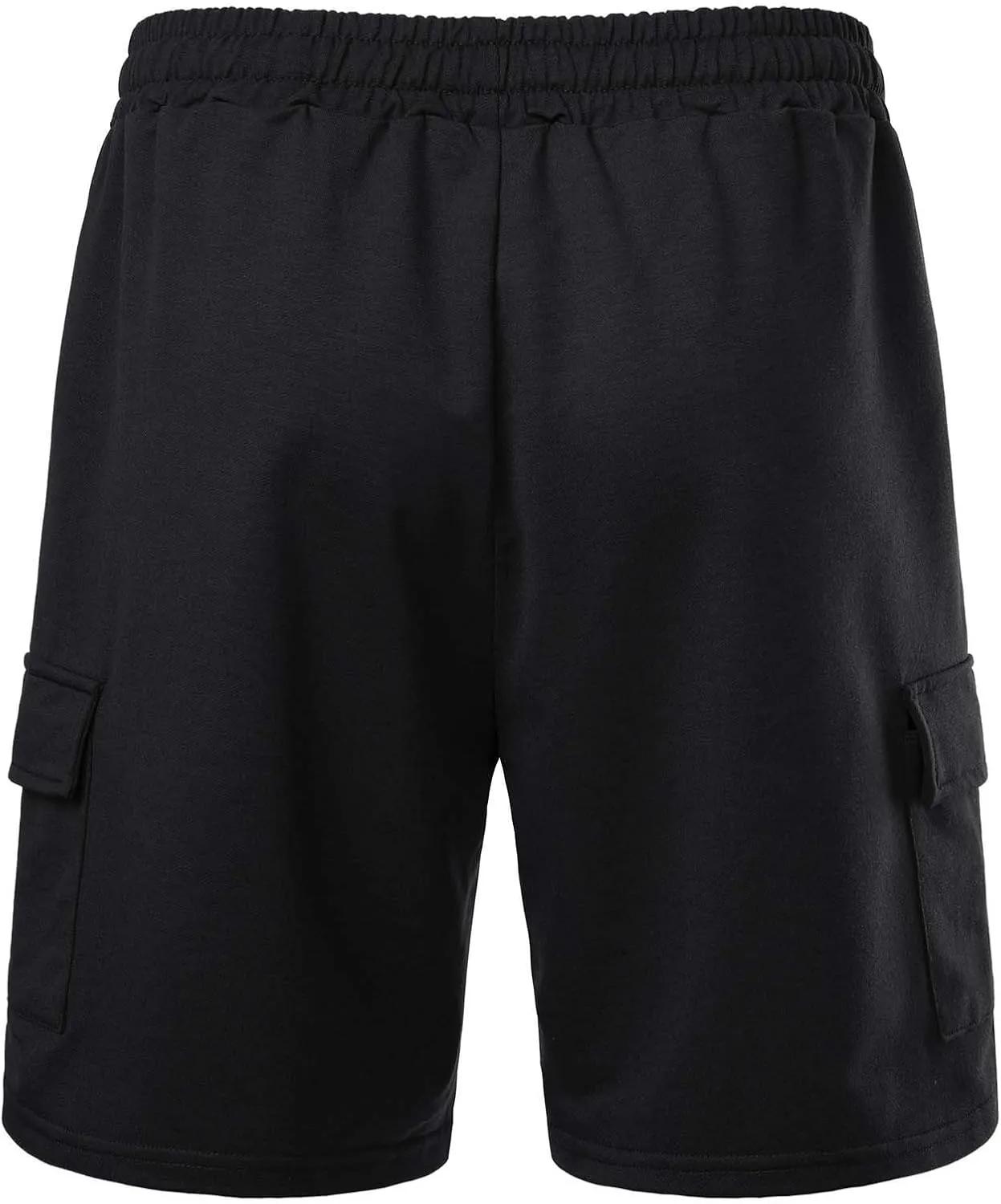 Men Elastic Waist Athletic Shorts with Drawstring Sports Gym Running Pants Quick Dry Workout Summer Activewear