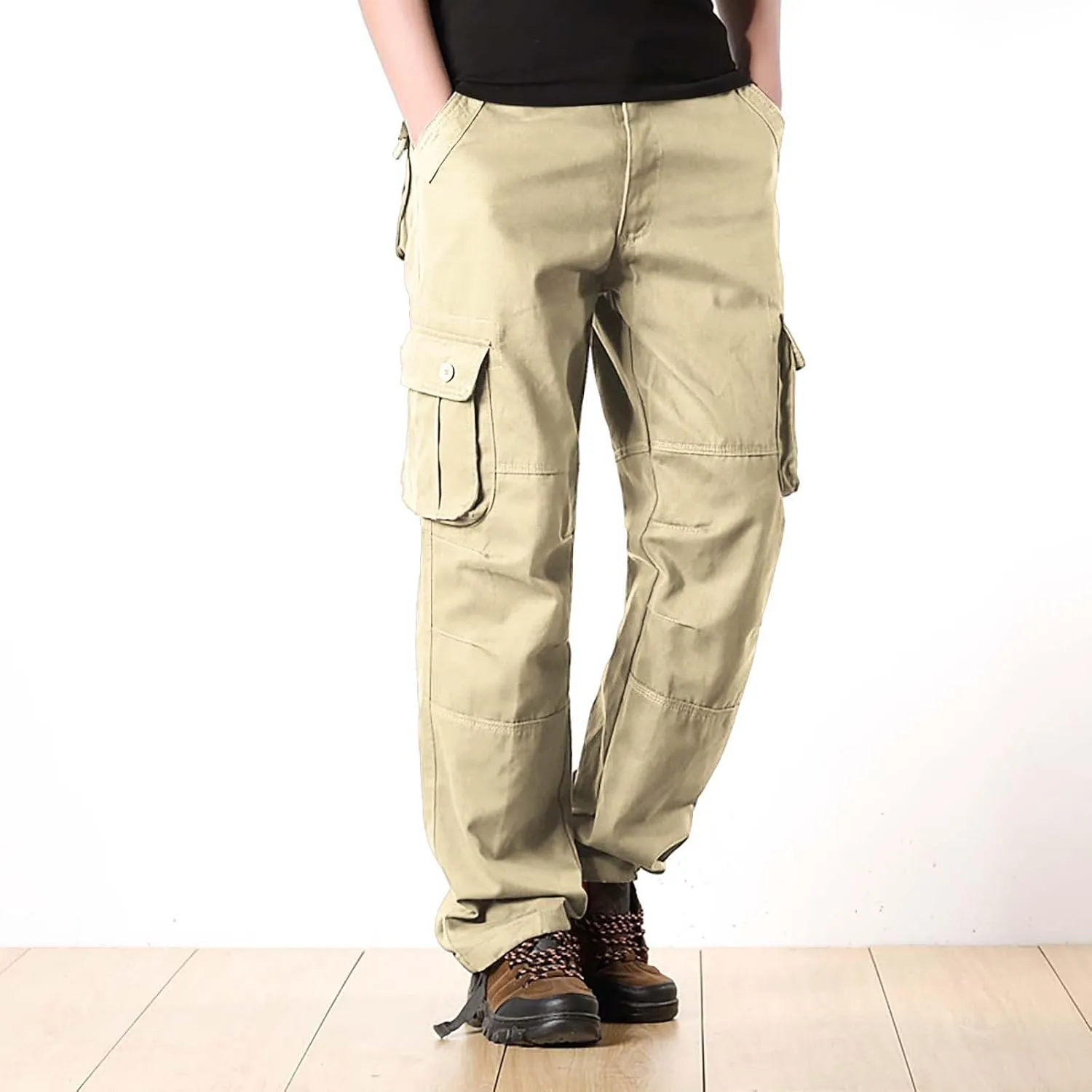Mens 2024 Tactical Pants Casual Cargo Pants Hiking Pants Workout Joggers Work Sweatpants Lightweight Pants Outdoor
