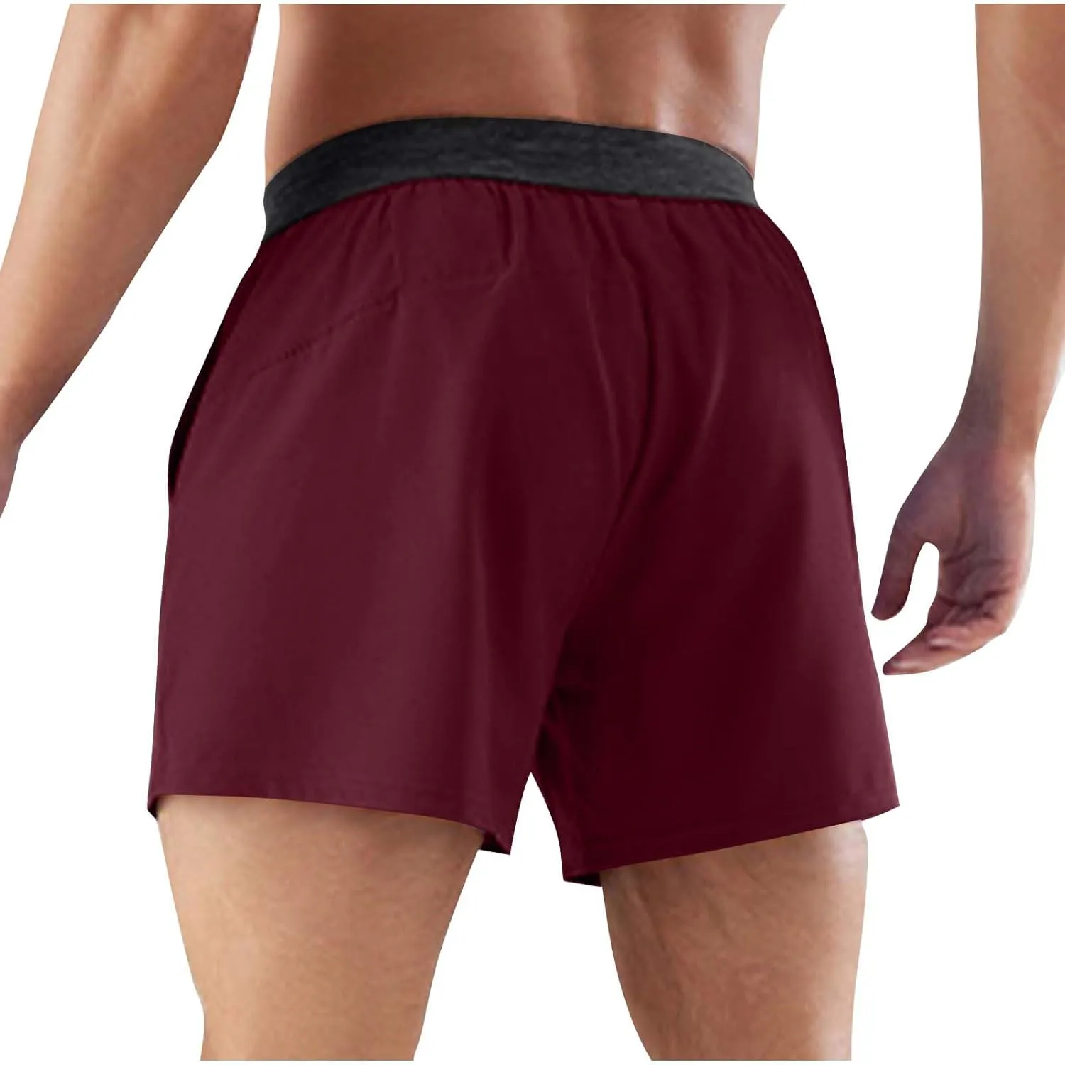 Men's Athletic Running Shorts Lightweight Quick Dry Gym Workout Shorts Outdoor Sports Shorts with Pockets