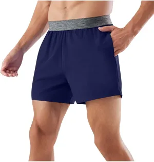 Men's Athletic Running Shorts Lightweight Quick Dry Gym Workout Shorts Outdoor Sports Shorts with Pockets