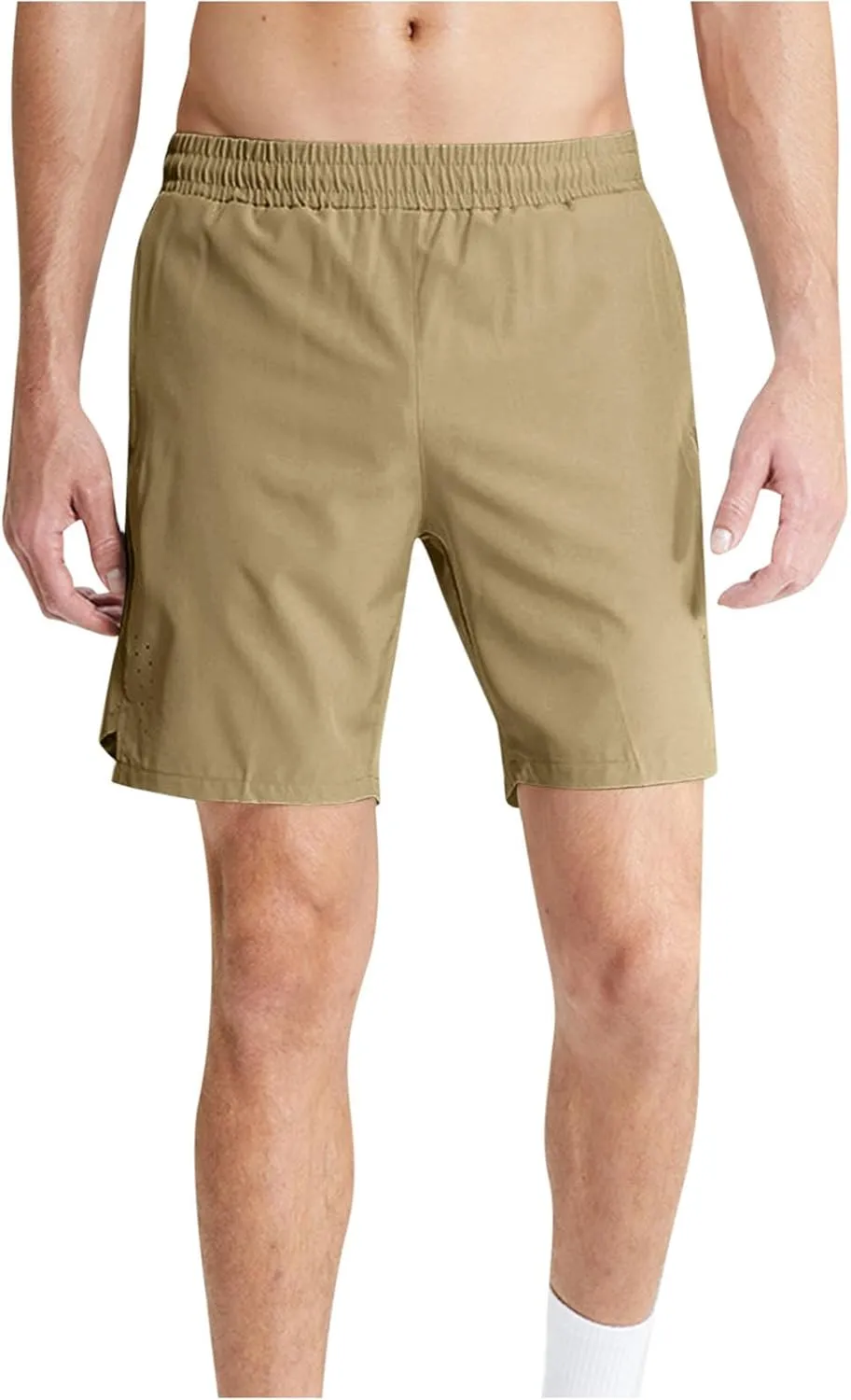 Mens Athletic Running Shorts Quick Dry Elastic Gym Activewear Lightweight Breathable Basketball Workout Trunks