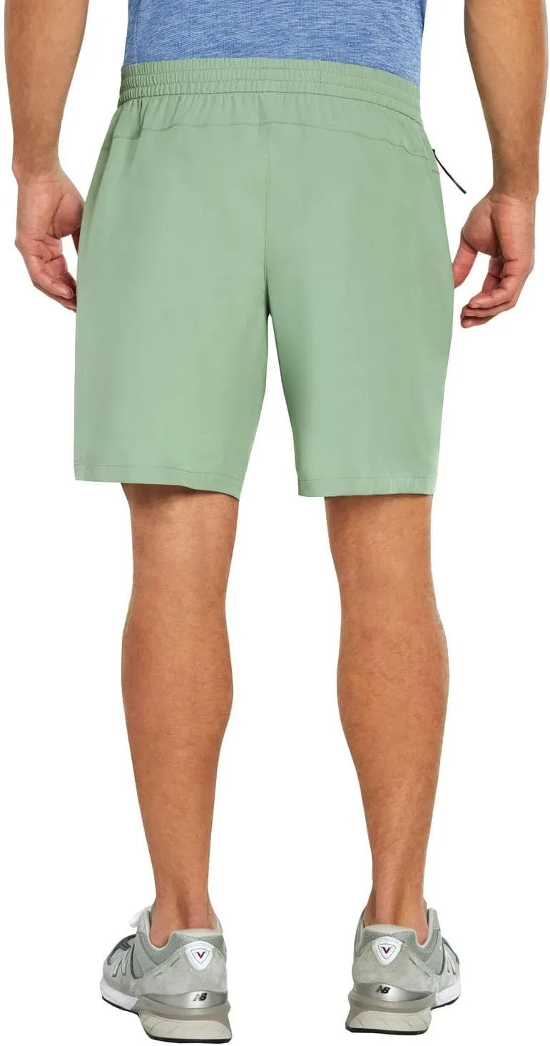 Men's Athletic Running Shorts, Quick Dry Gym Workout Shorts, Lightweight Running Hiking Shorts with Pockets