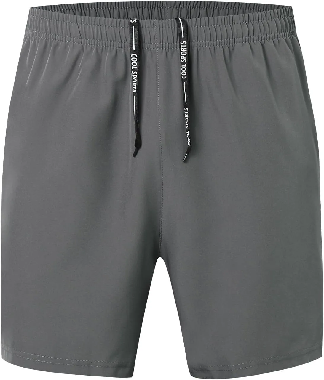 Men's Athletic Shorts Quick Dry Loose Lightweight Solid Activewear Drawstring Running Workout Gym Shorts with Pockets