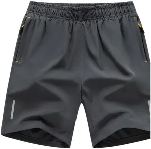 Men's Athletic Shorts with Pockets and Elastic Waistband Quick Dry Workout Shorts Men's Running Shorts