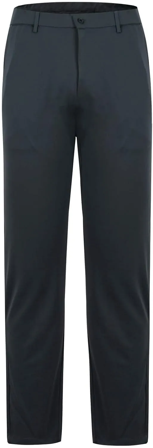 Mens Big and Tall Pants Casual Trousers Stretch Dress Slacks Elastic Waist Office Bottoms