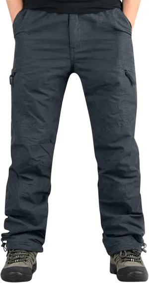 Men's Cargo Pants Mens Fashion Casual Multi Pocket Zipper Buckle Male Cargo Pants Outdoor Pants Tooling Pants