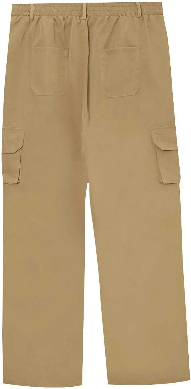 Mens Cargo Pants Relaxed Fit Hiking Work Pants Ripstop Lightweight Flex Tactical Pants with Pockets Chino Pants