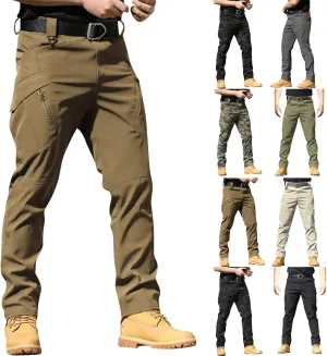 Mens Cargo Pants Relaxed Fit Stretch Construction Work Pants Outdoor Lightweight Ripstop Tactical Pants Hiking Pants