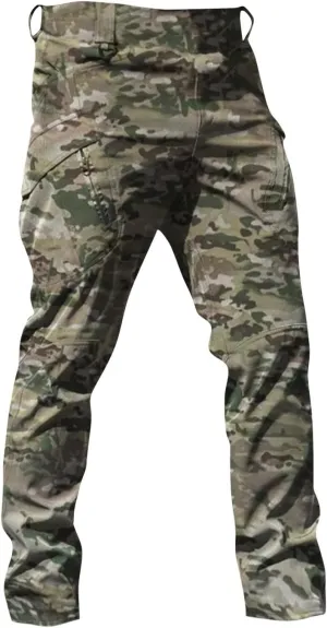 Men's Cargo Pants Waterproof Stretch Hiking Pants Multi Pockets Baggy Flex Camo Ripstop Tactical Pants Work Pants