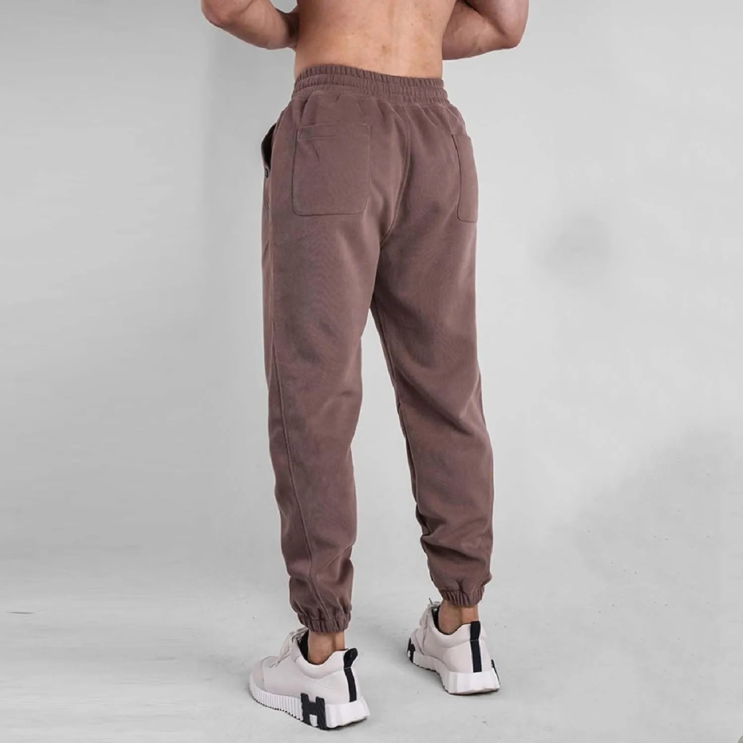 Men's Casual Jogger Pants Cotton Elastic Waist Drawstring Chinos Hiking Travel Pants Cargo Joggers with Pockets
